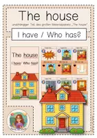Vorschau - Spiele - "I have/ Who has?" The house - rooms - Deckblatt