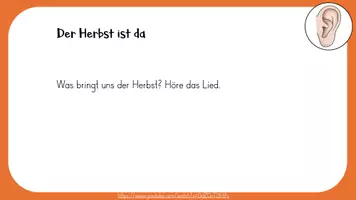 Vorschau - Präsentationen/Tafelbilder - Der Herbst ist da - Liederarbeitung/ Orff-Instrumente (digitale Tafel) - Seite 3
