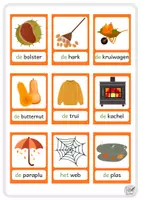 Voorbeeld - Woordkaarten herfst - Pagina 3