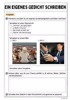 Vorschau - Arbeitsblätter - Ein eigenes Gedicht schreiben (Großstadtlyrik) - Seite 1