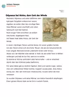 Vorschau - Unterrichtsreihen - Griechische Sagen: Odysseus bei Aiolos, dem Gott der Winde - Seite 1