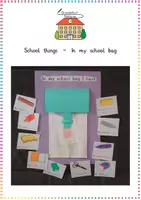 Vorschau - Arbeitsblätter - "In my school bag" (School things / Interaktives Bastelprojekt) - Englisch - Kl. 3/4 - Deckblatt