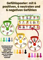 Vorschau - Arbeitsblätter - Emotionen verstehen: Gefühle-Poster & Karten im Jungen-Design (Bundle für Kindergarten, Vorschule & Schule) - Seite 3