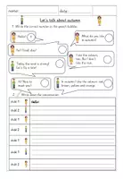 Vorschau - Arbeitsblätter - Englisch Herbst-Vokabeln – Flashcards & Wordcards für die Grundschule (autumn / fall) - Seite 2