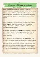 Vorschau - Arbeitsblätter - Ritter im Mittelalter (Gruppenpuzzle) - Seite 1