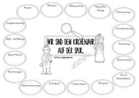 Vorschau - Arbeitsblätter - Religion: Kirchenjahr - Übersicht - Seite 3