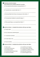 Vorschau - Arbeitsblätter - If clauses type 2 conditional sentences Grammatik Übungen mit Lösungen - Seite 3