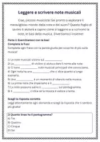 anteprima - Schede informative - Leggere e scrivere note musicali - Pagina 1