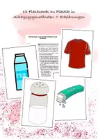 Vorschau - Bildkarten - Flashcards Plastik, Plastik im Alltag + Erläuterungen - Deckblatt