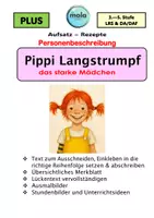 Vorschau - Stundenentwürfe - KOMBI 1 : Personenbeschreibung (Pippi Langstrumpf & Würfel-Spiel) - Seite 1