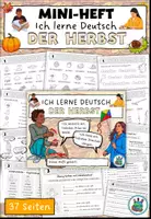 Vorschau - Arbeitsblätter - Mini-Heft - Ich lerne Deutsch - Der Herbst - Selbstlernheft für DaZ / DaF / Deutsch - Deckblatt