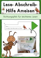 Vorschau - Fördermaterial/Inklusion - Pfeil Abschreibhilfe Leserichtung Ameisenklasse Deutsch - Deckblatt