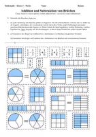 Vorschau - Arbeitsblätter - Bruchrechnung: Addition, Subtraktion, Division und Multiplikation von Brüchen - Seite 1