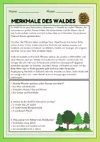 Vorschau - Arbeitsblätter - Der Wald - 11 Sachtexte + Fragen - Seite 2