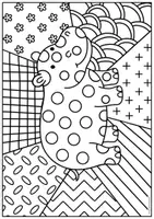 Vorschau - Mal- und Bastelvorlagen - Pop Art Ausmalbilder Tiere – Elefant, Schlange, Chamäleon & mehr | Kreative Malvorlagen für Kinder - Seite 2