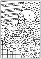 Vorschau - Mal- und Bastelvorlagen - Pop Art Ausmalbilder Tiere – Elefant, Schlange, Chamäleon & mehr | Kreative Malvorlagen für Kinder - Seite 3