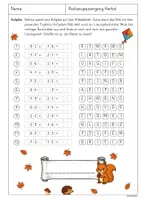 Vorschau - Arbeitsblätter - Rechenspaziergang Herbst - Klasse 2 und 3 - ZR100 - Seite 3