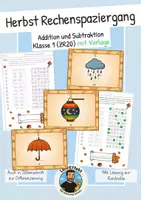 Vorschau - Arbeitsblätter - Rechenspaziergang Herbst - Klasse 1 und 2 - ZR20 - Deckblatt