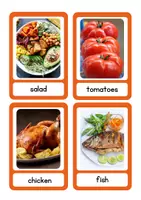 Vista previa - Hojas de trabajo - Vocabulary Food (Flashcards + Worksheets) 1º - 2º Primaria - página 1
