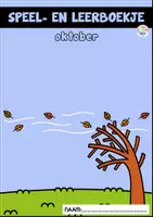 Voorbeeld - Speel- en leerboekje oktober - Voorblad