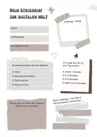 Vorschau - Arbeitsblätter - Steckbrief zur digitalen Welt - Seite 1