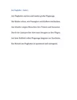 Vorschau - Arbeitsblätter - Schleichdiktat Am Flughafen ✈️ Laufdiktat für Deutsch DaZ - Seite 2