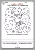 Vista previa - Hojas de trabajo - Colorin Cuentin (20 páginas de Halloween) - página 2