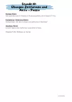 Vorschau - Arbeitsblätter - Übungsstunde zu den Zeitformen und Aktiv & Passiv in Berichten - Seite 1