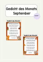 Vorschau - Anderer Materialtyp - September Gedicht des Monats - Deckblatt