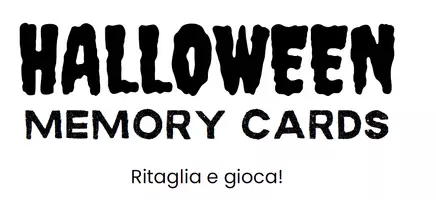 anteprima - Giochi - Memory Card a tema Halloween - Pagina di copertina