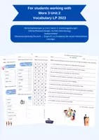 Vorschau - Arbeitsblätter - Arbeitsblätter zu More 3 Unit 2 Vocabulary - Deckblatt