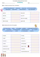 Vorschau - Arbeitsblätter - Arbeitsblätter zu More 3 Unit 2 Vocabulary - Seite 1