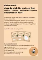 Vorschau - Arbeitsblätter - Latein Test Selbsttest Subjekt Prädikat Nominativ 3. Person - Seite 1