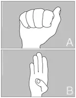 Vorschau - Poster - Fingeralphabet Poster mit grauem Hintergrund - groß - Seite 2