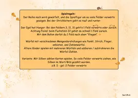 Vorschau - Stationenlernen - 🦔Igel Brettspiel Herbst Würfelspiel zählen - Seite 2