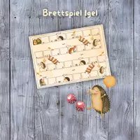 Vorschau - Stationenlernen - 🦔Igel Brettspiel Herbst Würfelspiel zählen - Deckblatt