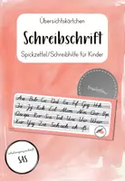 Vorschau - Merkblätter - Schreibhilfe/Spicker Schreibschrift SAS/Schulausgangsschrift - Deckblatt