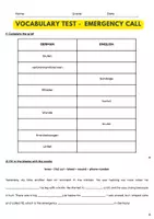 Vorschau - Spiele - Unterrichtsbesuch: Making an emergency call - Seite 1