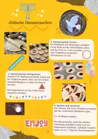 Vorschau - Arbeitsblätter - Hamantaschen Plätzchen Gebäck Rezept Hauswirtschaft - Seite 1