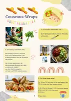 Vorschau - Arbeitsblätter - Couscous-Wraps Rezept Hauswirtschaft - Seite 1