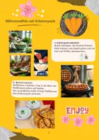 Vorschau - Arbeitsblätter - Möhrenwaffeln mit Kräuterquark Rezept Hauswirtschaft - Seite 1