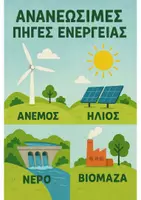 Προεπισκόπηση - Αφίσες - Διπλή αφίσα Ανανεώσιμες Πηγές Ενέργειας - Εξώφυλλο