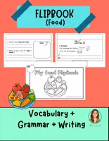 Vista previa - Hojas de trabajo - Pack “Food” – Vocabulario en Inglés con Flashcards, Fichas y Flipbook (1º–2º Primaria) - página 1