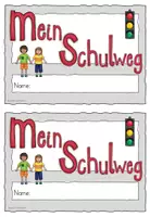 Vorschau - Arbeitsblätter - Sachunterricht - Mein Schulweg - Deckblatt