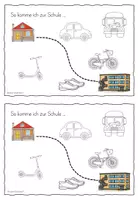 Vorschau - Arbeitsblätter - Sachunterricht - Mein Schulweg - Seite 1