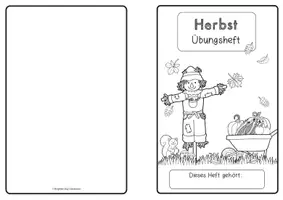 Vorschau - Arbeitsblätter - Herbst Lernheft Vorschule – Arbeitsblätter für Mathematik, Deutsch & Feinmotorik - Seite 2