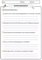 Vorschau - Arbeitsblätter - Bergbauingenieur Beruf Arbeitsblätter mit Fragen + Lösungen Deutsch DaZ AB - Seite 3