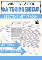 Vorschau - Arbeitsblätter - Berufe Materialpaket: Lesetexte mit Richtig Falsch Multiple Choice und Offenen Fragen - Seite 1