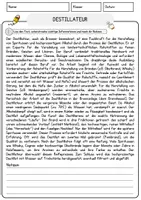 Vorschau - Arbeitsblätter - Destillateur Beruf Arbeitsblätter mit Fragen + Lösungen Deutsch DaZ AB - Seite 1