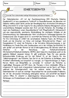 Vorschau - Arbeitsblätter - Diabetesberater Beruf Arbeitsblätter mit Fragen + Lösungen Deutsch DaZ AB - Seite 1